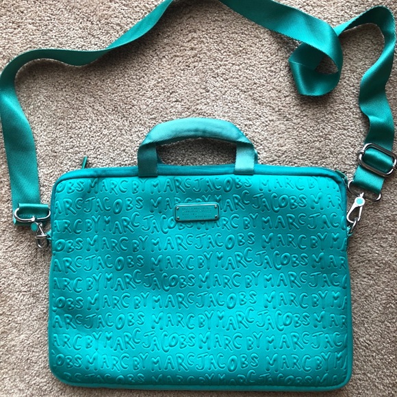 Marc By Marc Jacobs Accessories - MARC by Marc Jacobs Turquoise 15" Laptop Bag Marc By Marc Jacobs Accessories - MARC by Marc Jacobs Turquoise 15" Laptop Bag